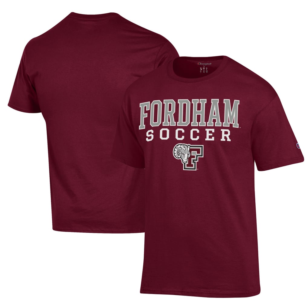 Fordham Rams Champion Soccer Stack Logo Powerblend T-Shirt - Maroon