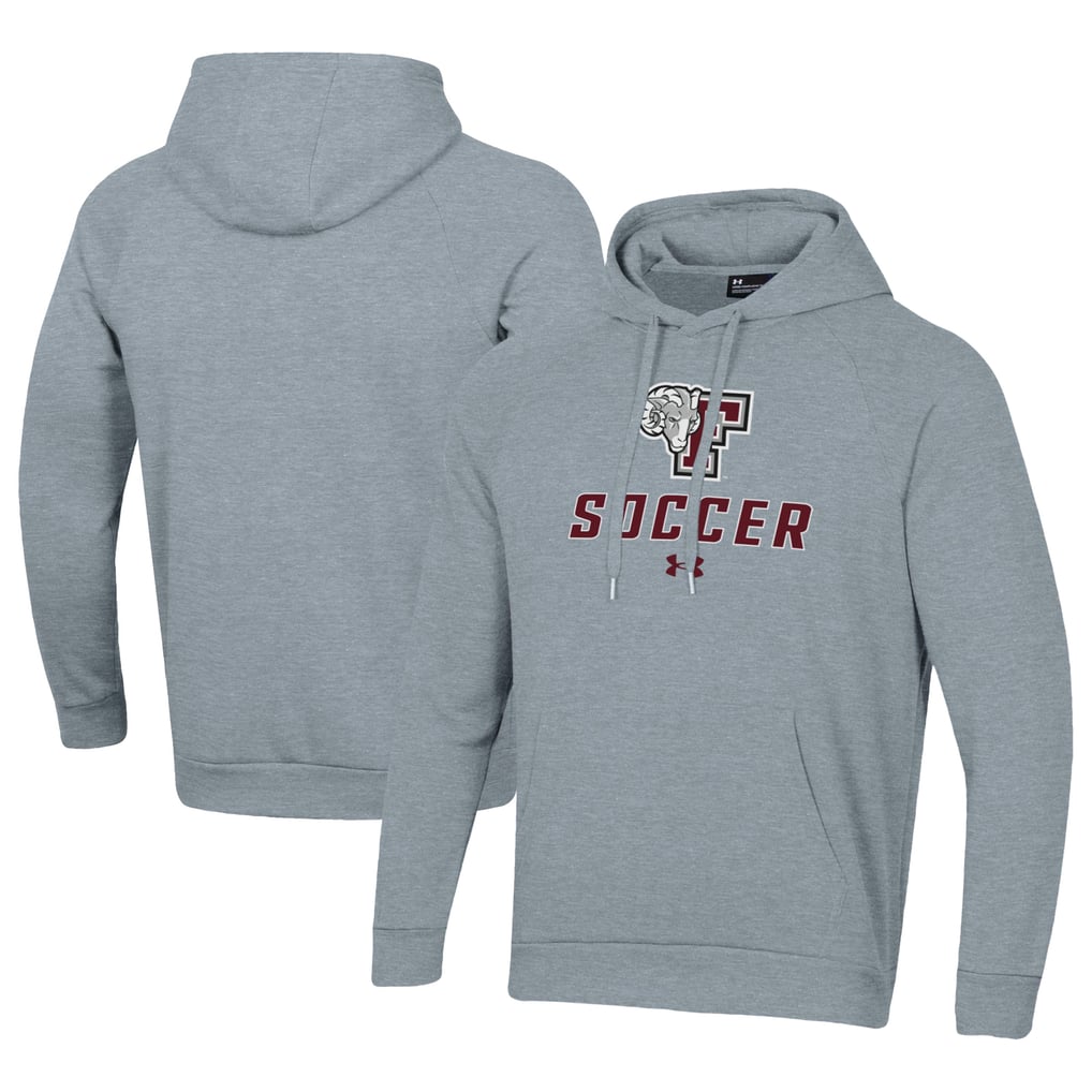 Fordham Rams Under Armour Rival Fleece Pullover Hoodie - Gray
