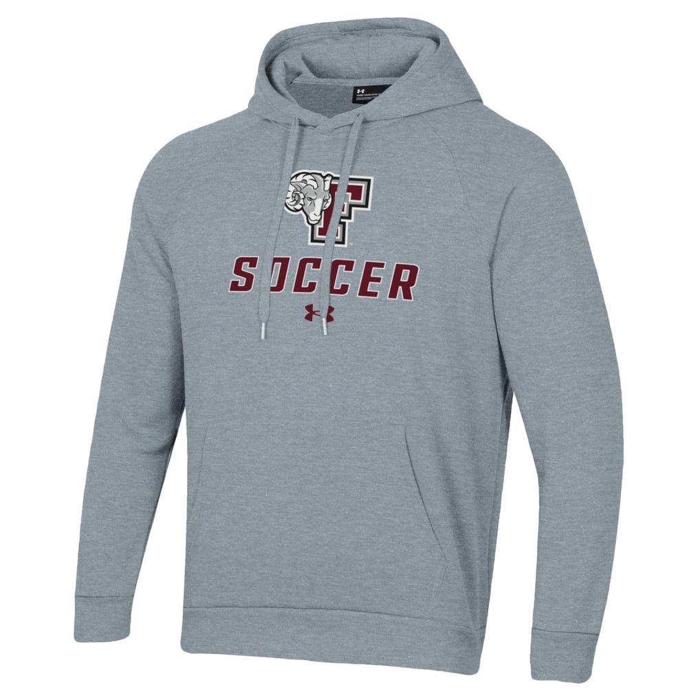 Fordham Rams Under Armour Rival Fleece Pullover Hoodie - Gray