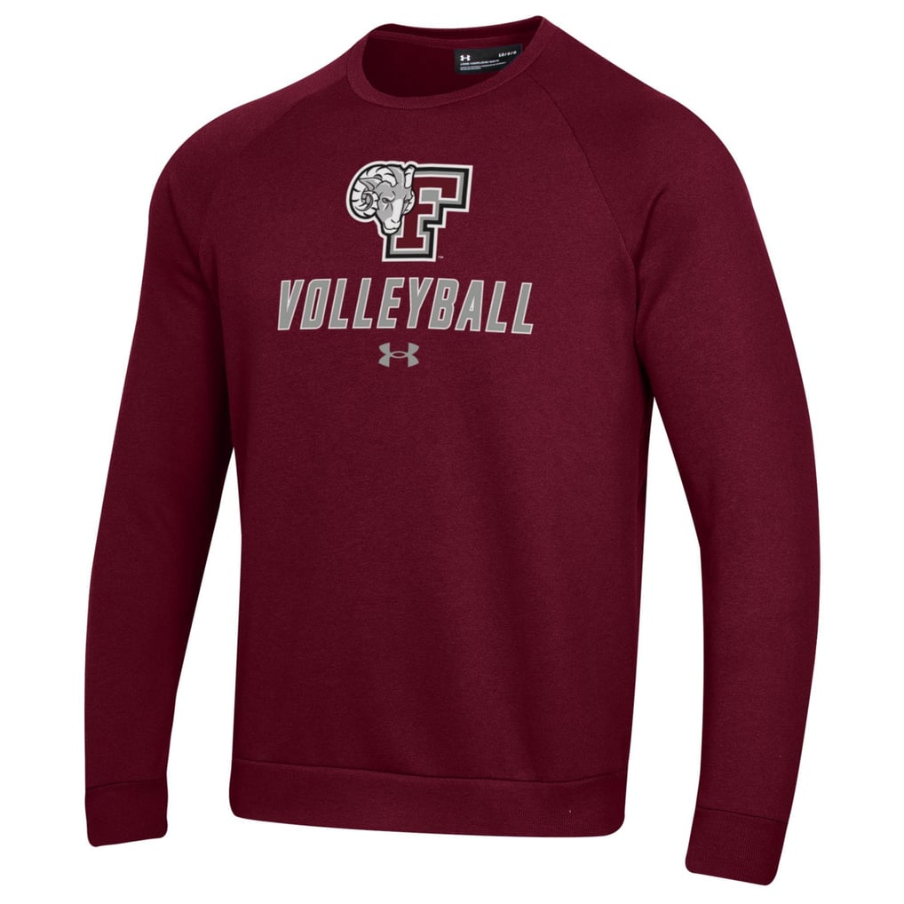 Fordham Rams Under Armour Volleyball Rival Fleece Raglan Pullover Sweatshirt - Maroon