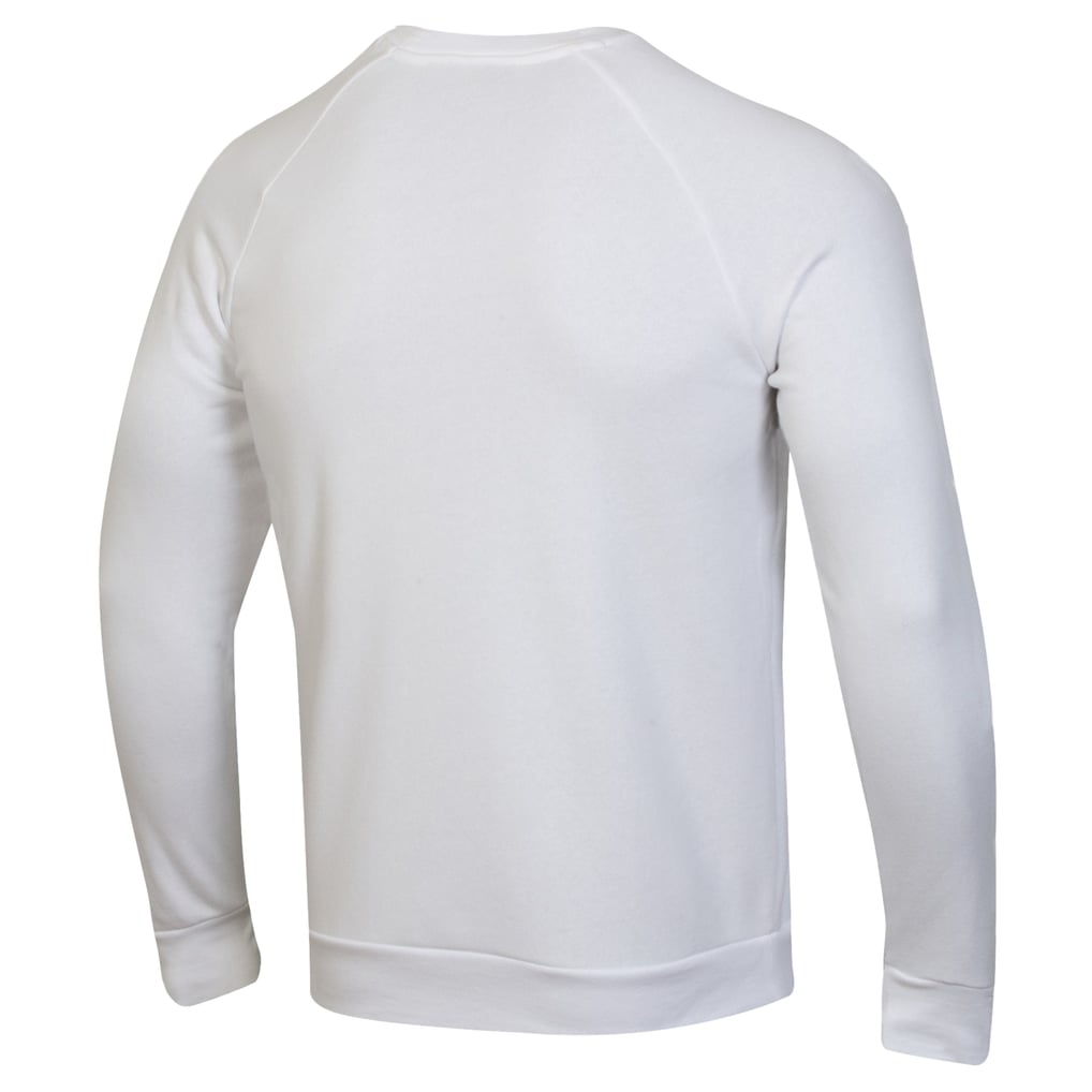  Fordham Rams Under Armour Raglan Basketball Rival Fleece Pullover Sweatshirt - White