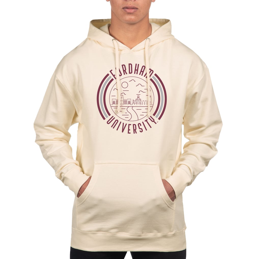 Fordham Rams Uscape Apparel Standard Pullover Hoodie - Cream