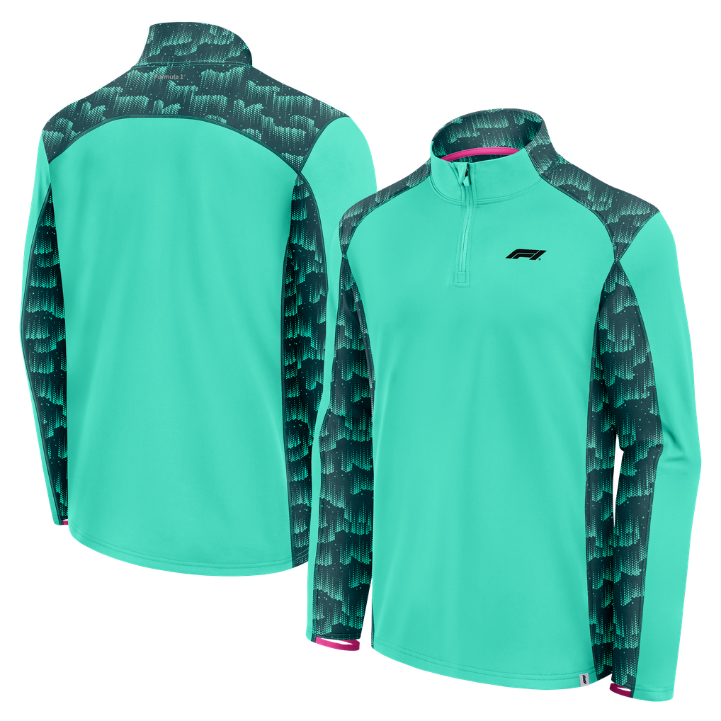 Formula 1 Fanatics Aurora Tech Quarter-Zip Pullover - Mint