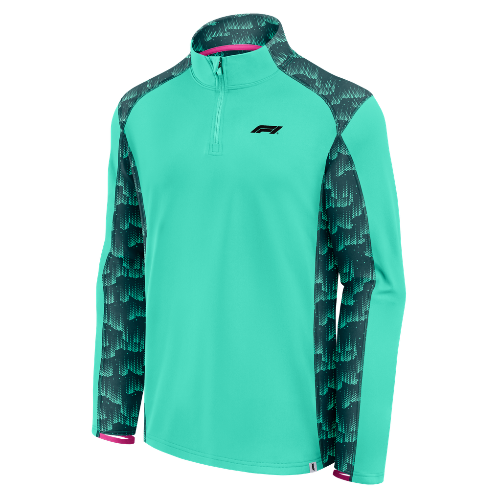 Formula 1 Fanatics Aurora Tech Quarter-Zip Pullover - Mint