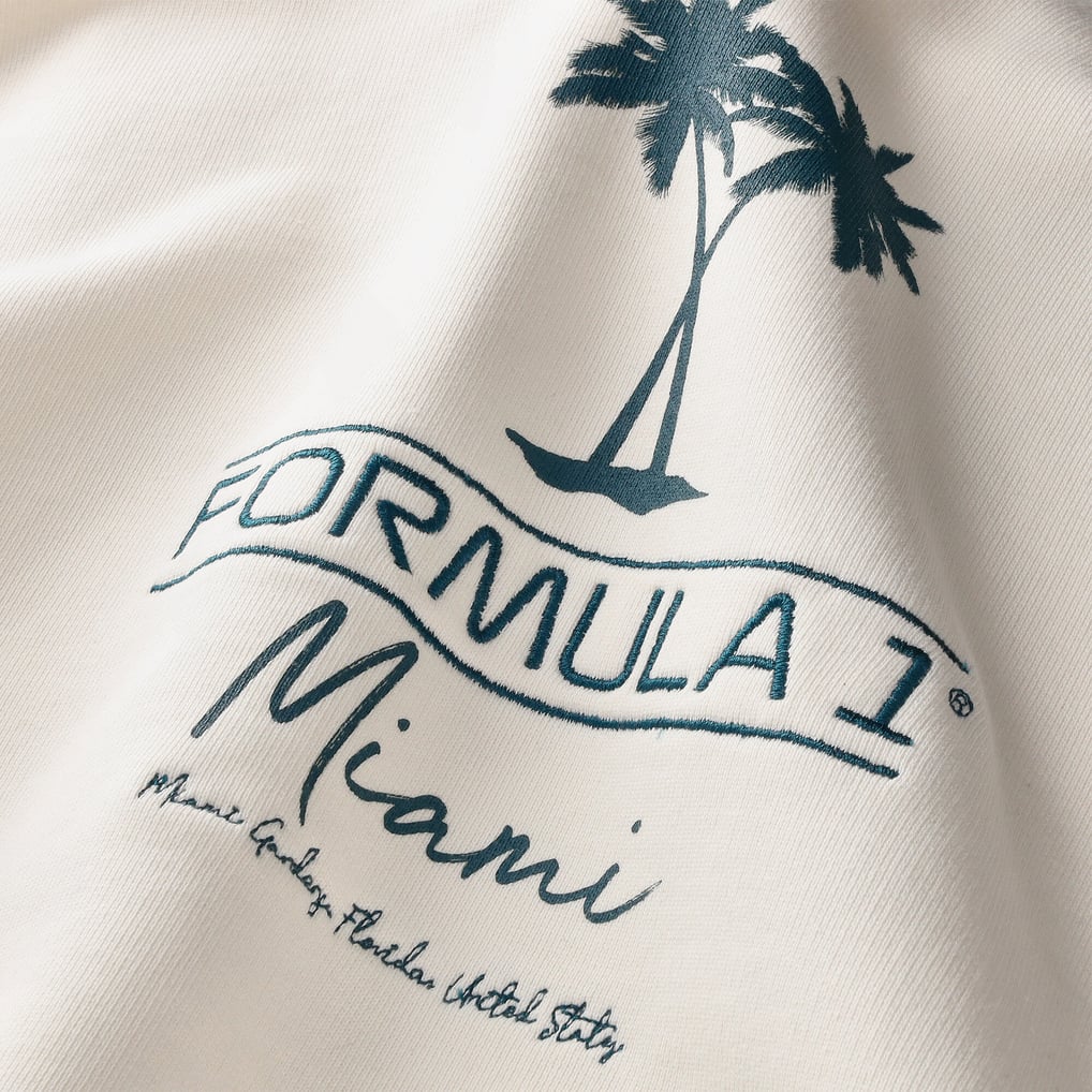 Formula 1 Fanatics Miami Grand Prix 2026 Oversized Sweatshirt - White
