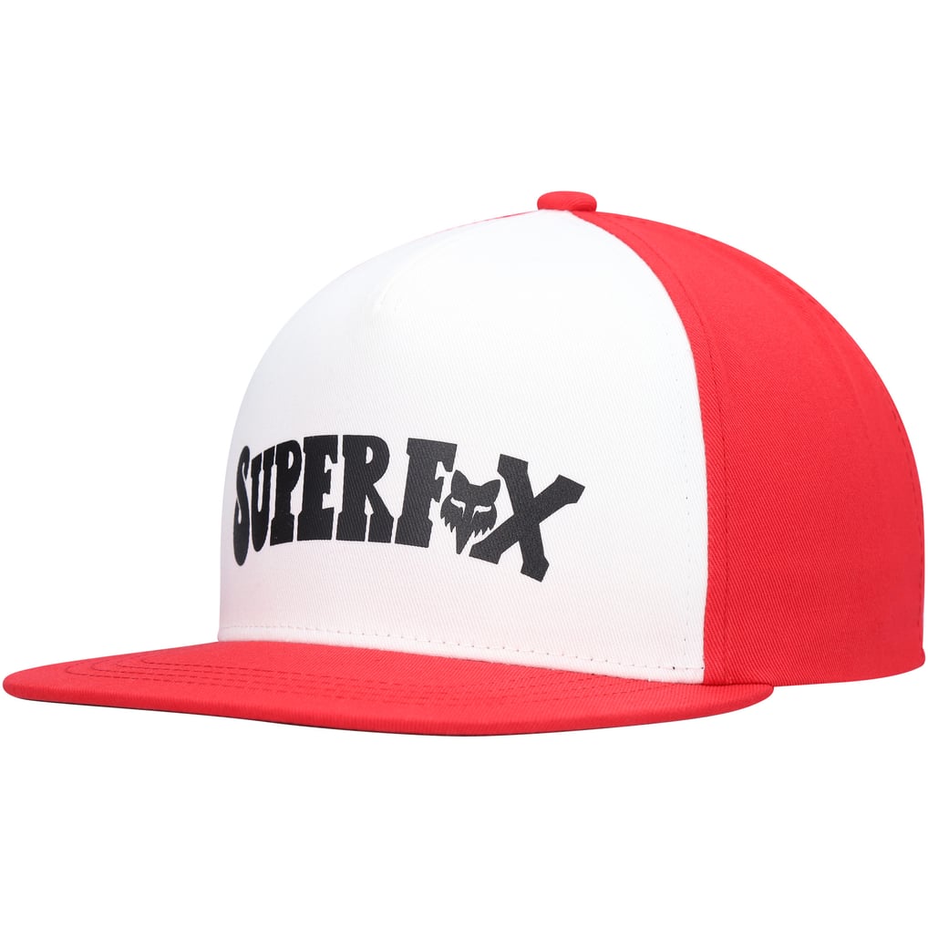 Fox Youth Super Trik Snapback Hat - White/Red