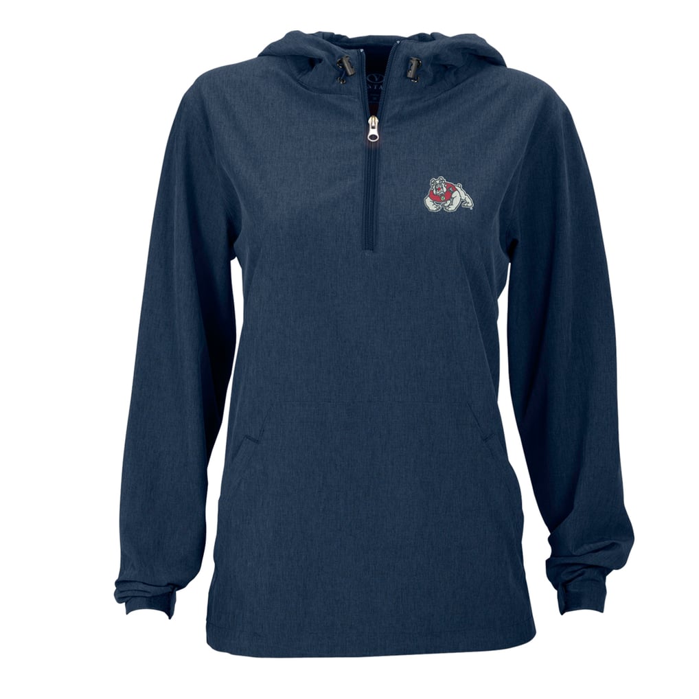 Fresno State Bulldogs Women's Pullover Stretch Anorak Jacket - Navy