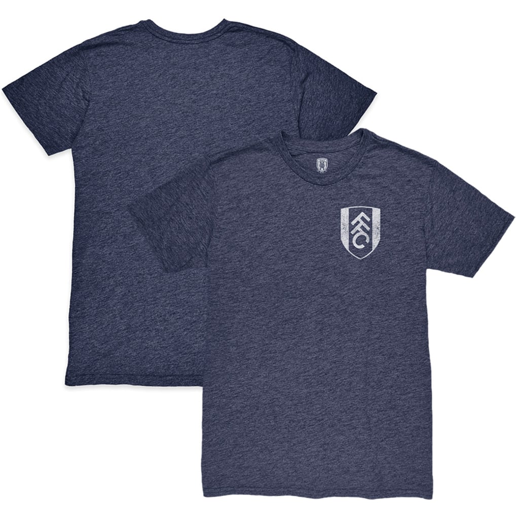  Fulham 1863FC Front Back Date Twisted Tri-Blend T-Shirt - Heather Navy