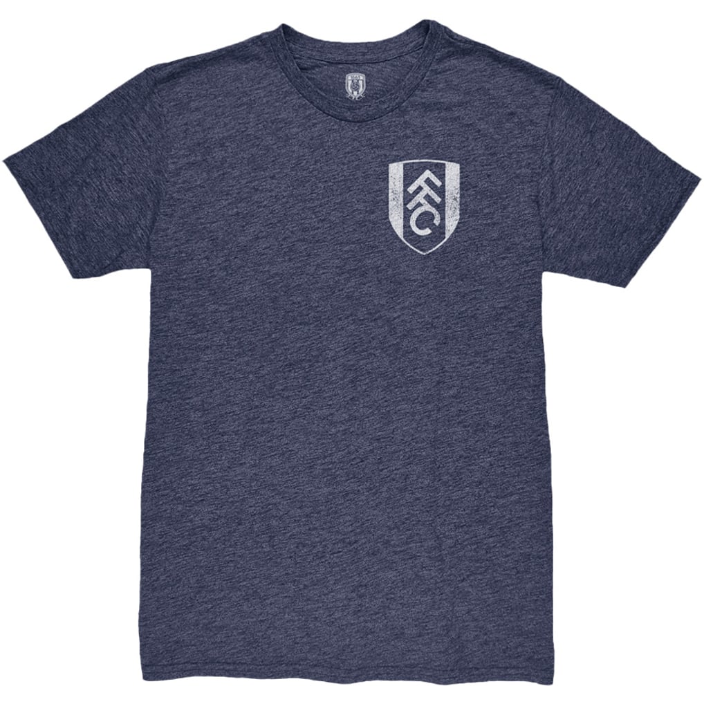  Fulham 1863FC Front Back Date Twisted Tri-Blend T-Shirt - Heather Navy