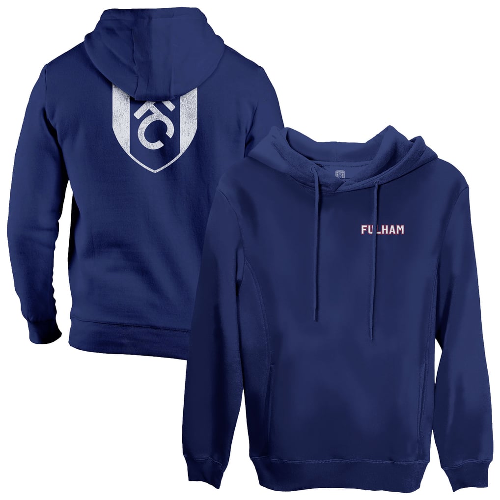  Fulham 1863FC Wordmark Fleece Pullover Hoodie - Navy