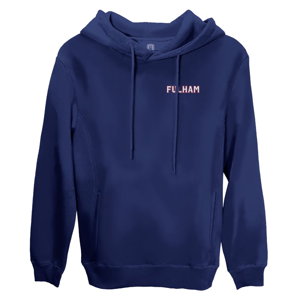  Fulham 1863FC Wordmark Fleece Pullover Hoodie - Navy