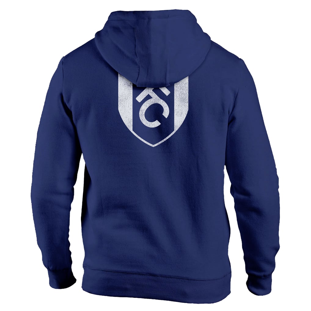  Fulham 1863FC Wordmark Fleece Pullover Hoodie - Navy