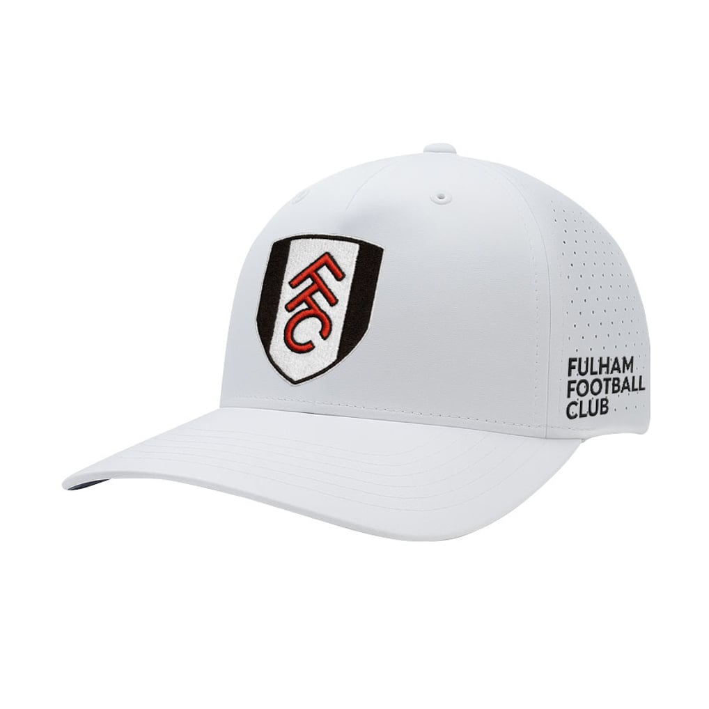  Fulham 1863FC Mono Badge High Point Adjustable Hat - White