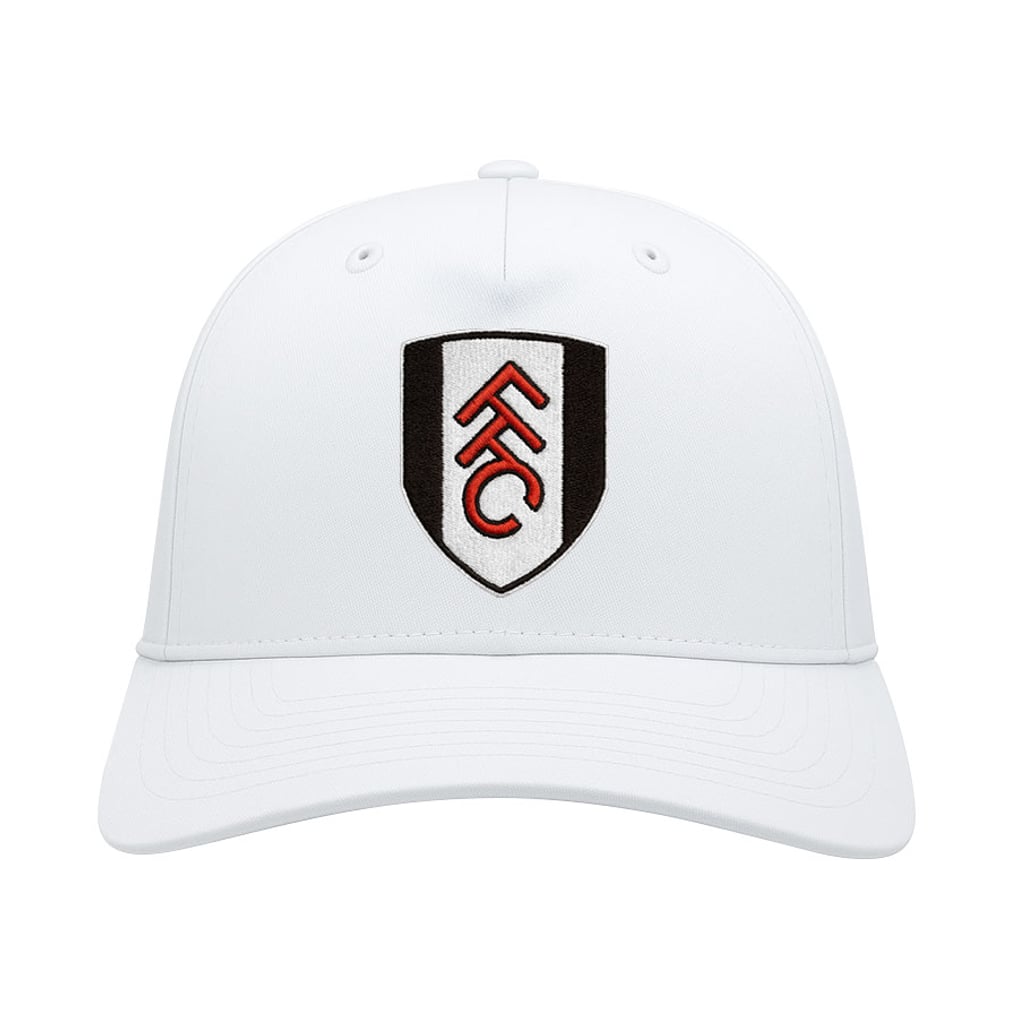  Fulham 1863FC Mono Badge High Point Adjustable Hat - White