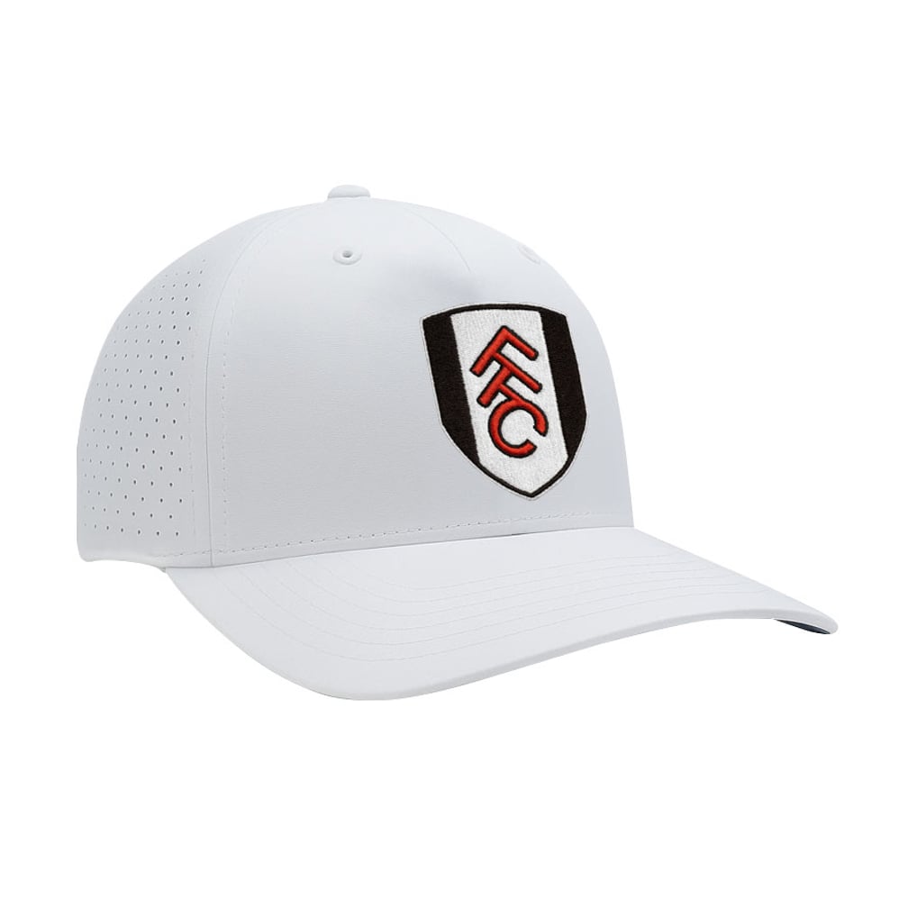  Fulham 1863FC Mono Badge High Point Adjustable Hat - White