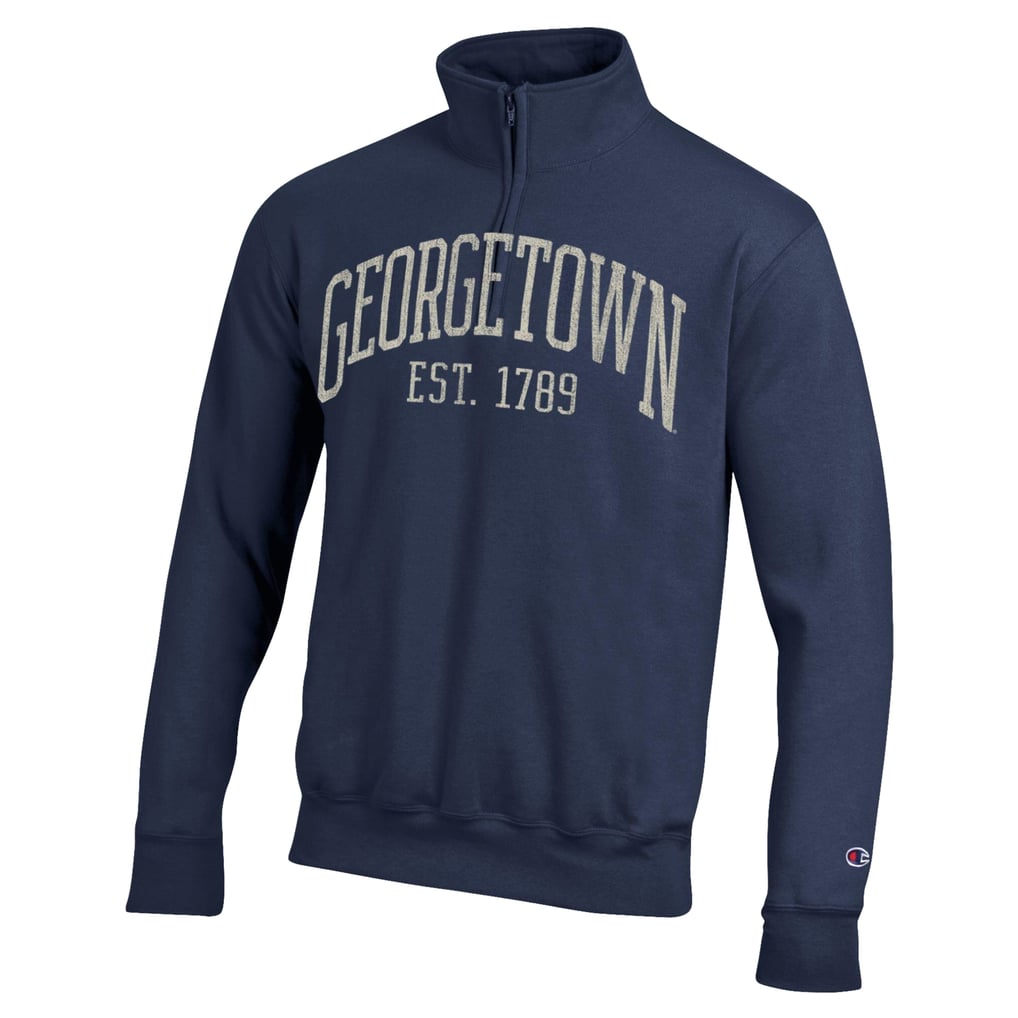  Georgetown Hoyas Champion Established Date Quarter-Zip Pullover - Navy