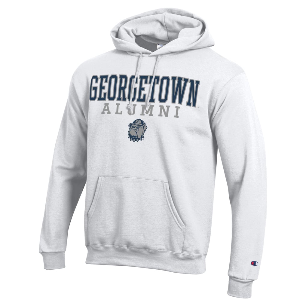  Georgetown Hoyas Champion Alumni Stacked Pullover Hoodie - White