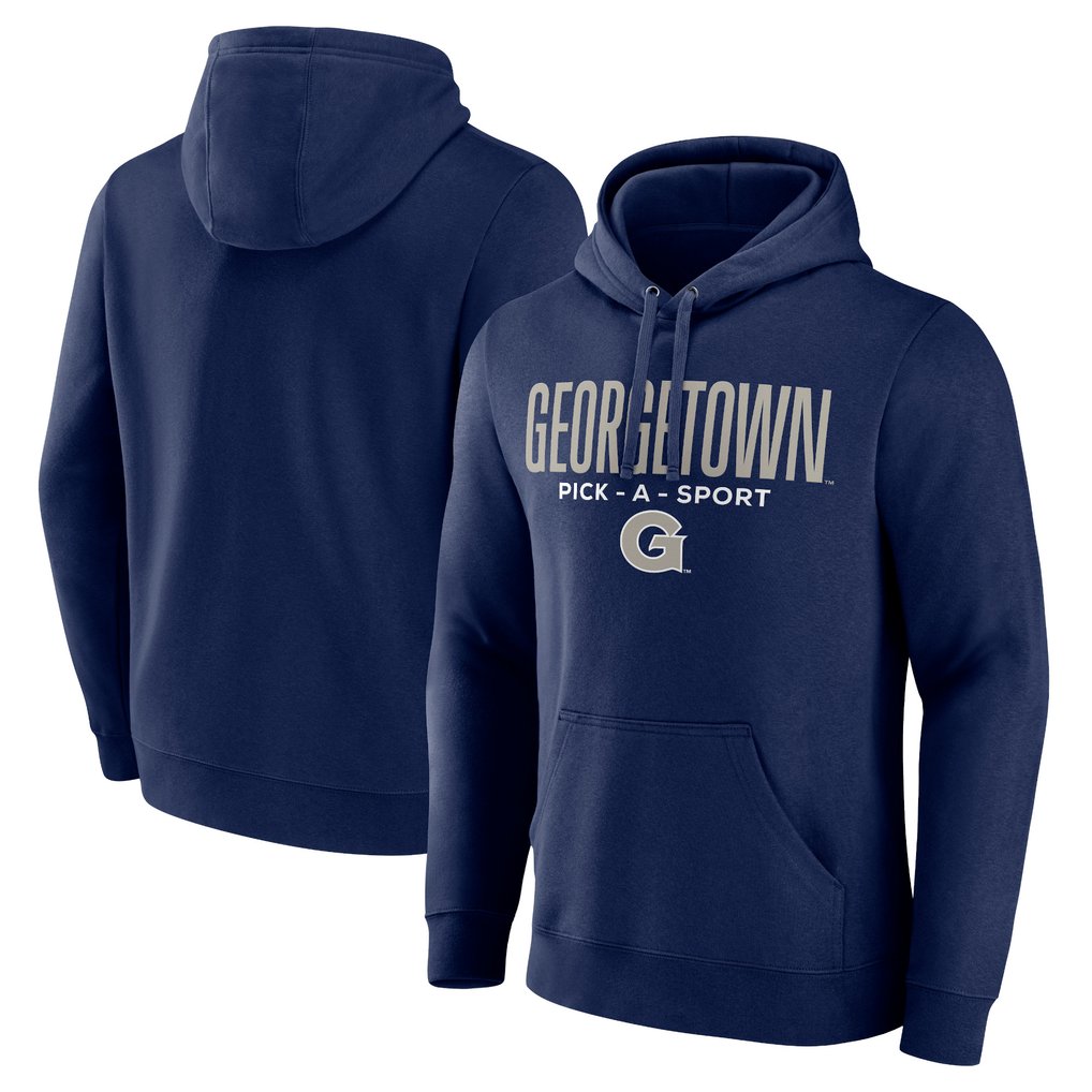 Georgetown Hoyas Authentic Pick-A-Sport Pullover Hoodie - Navy