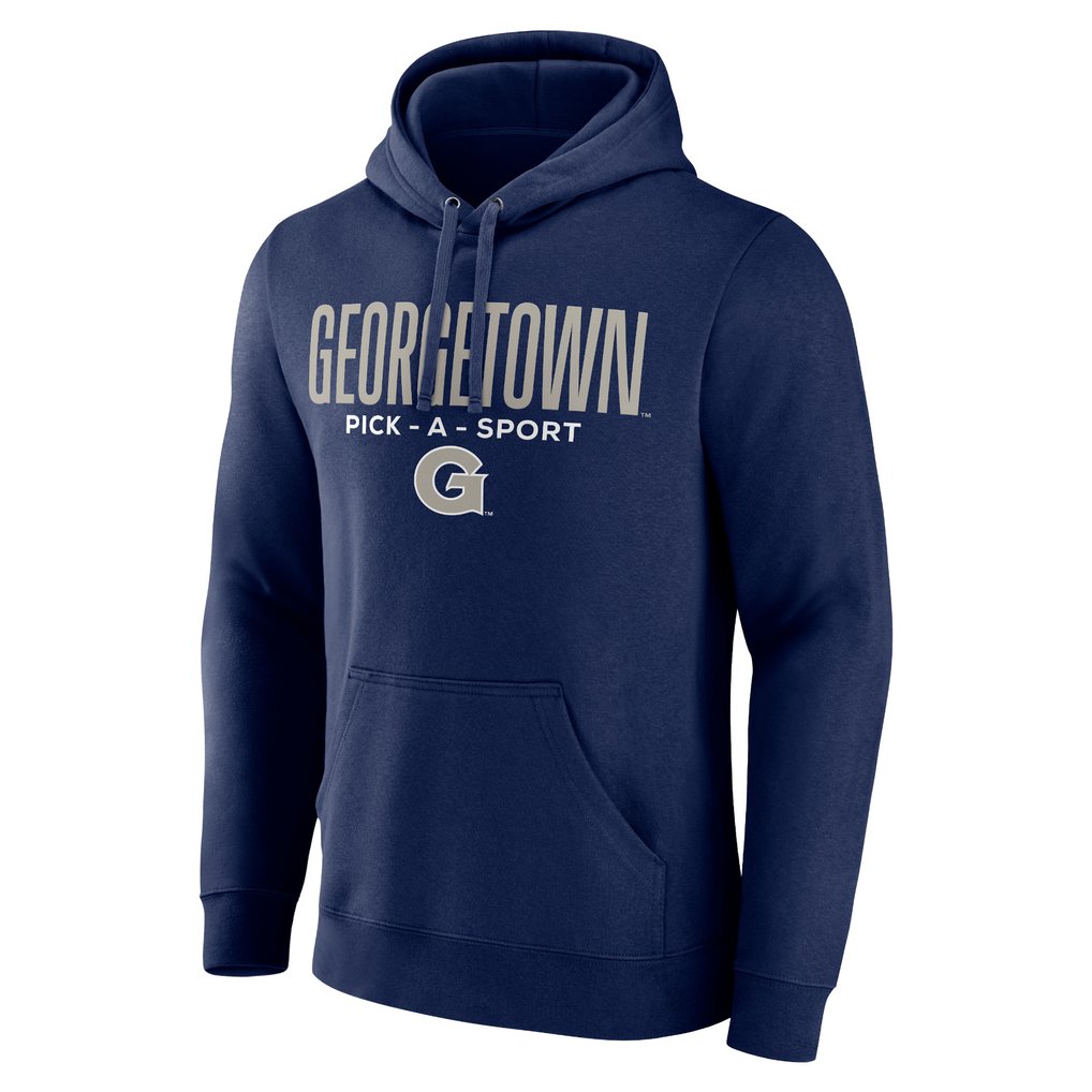 Georgetown Hoyas Authentic Pick-A-Sport Pullover Hoodie - Navy
