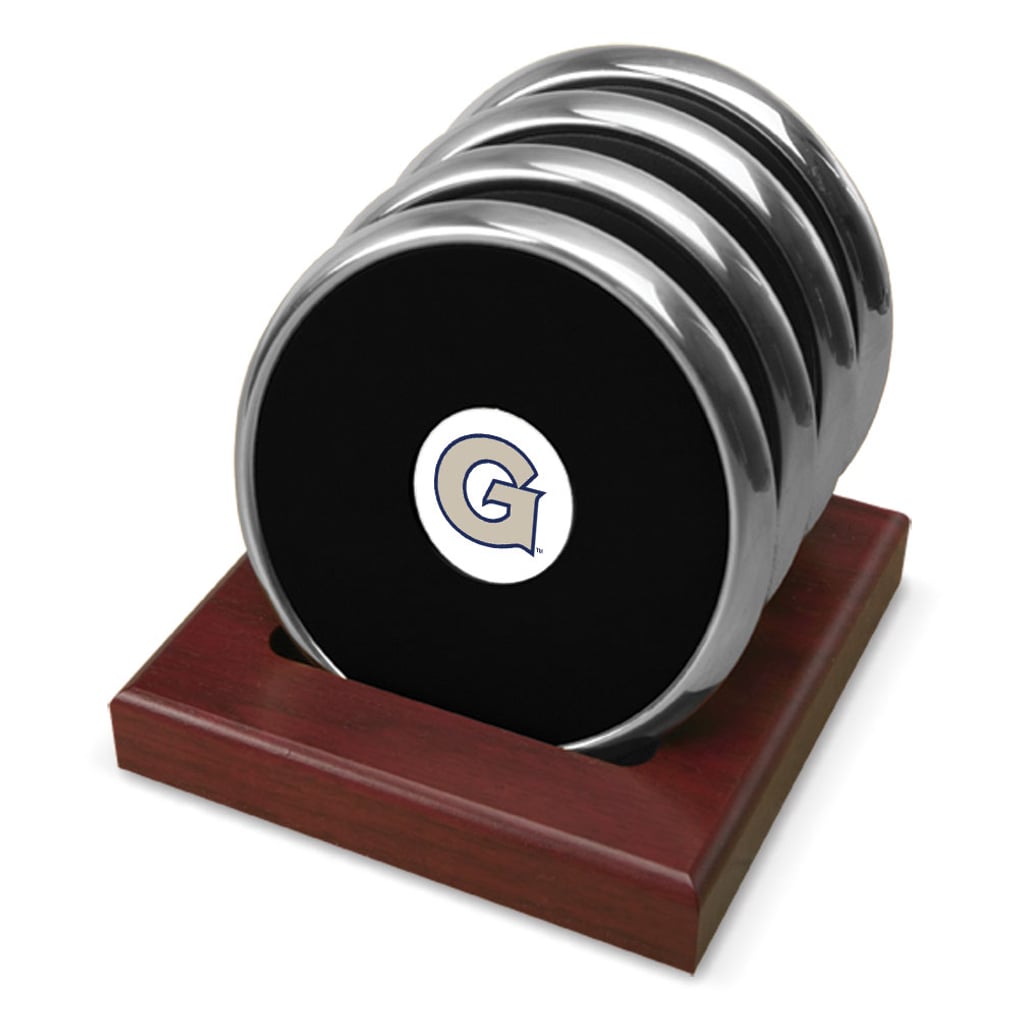 Georgetown Hoyas 4-Pack Coaster Set - Silver