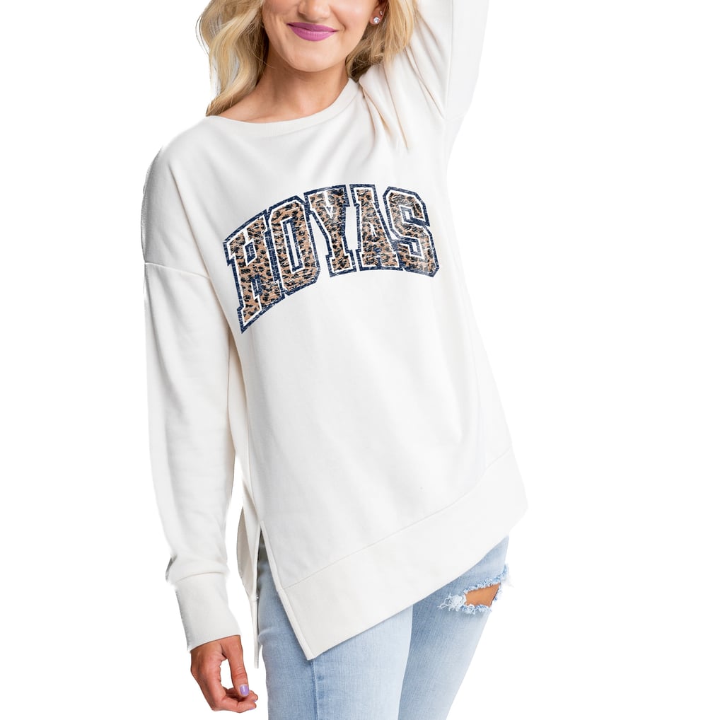 Georgetown Hoyas Gameday Couture Women's Legacy Side Split Pullover Top - Cream