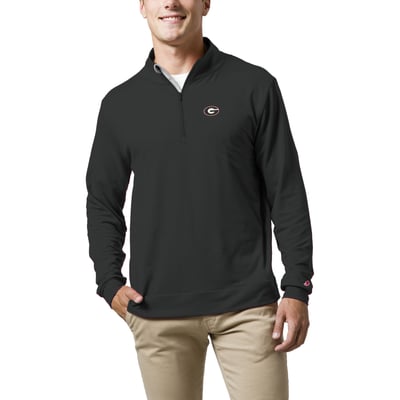  Georgia Bulldogs League Collegiate Wear  All Day Quarter-Zip Pullover Top - Black
