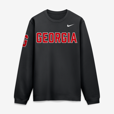 Georgia Bulldogs Nike 2026 Sideline Club Sweatshirt - Black