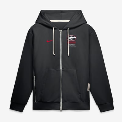  Georgia Bulldogs Nike 2026 Sideline Standard Issue Dri-FIT Full-Zip Hoodie - Black