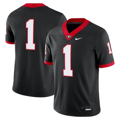 Georgia Bulldogs Nike Alternate Game Jersey - Black
