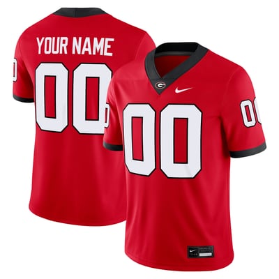 Georgia Bulldogs Nike Custom Football Game Jersey - Red