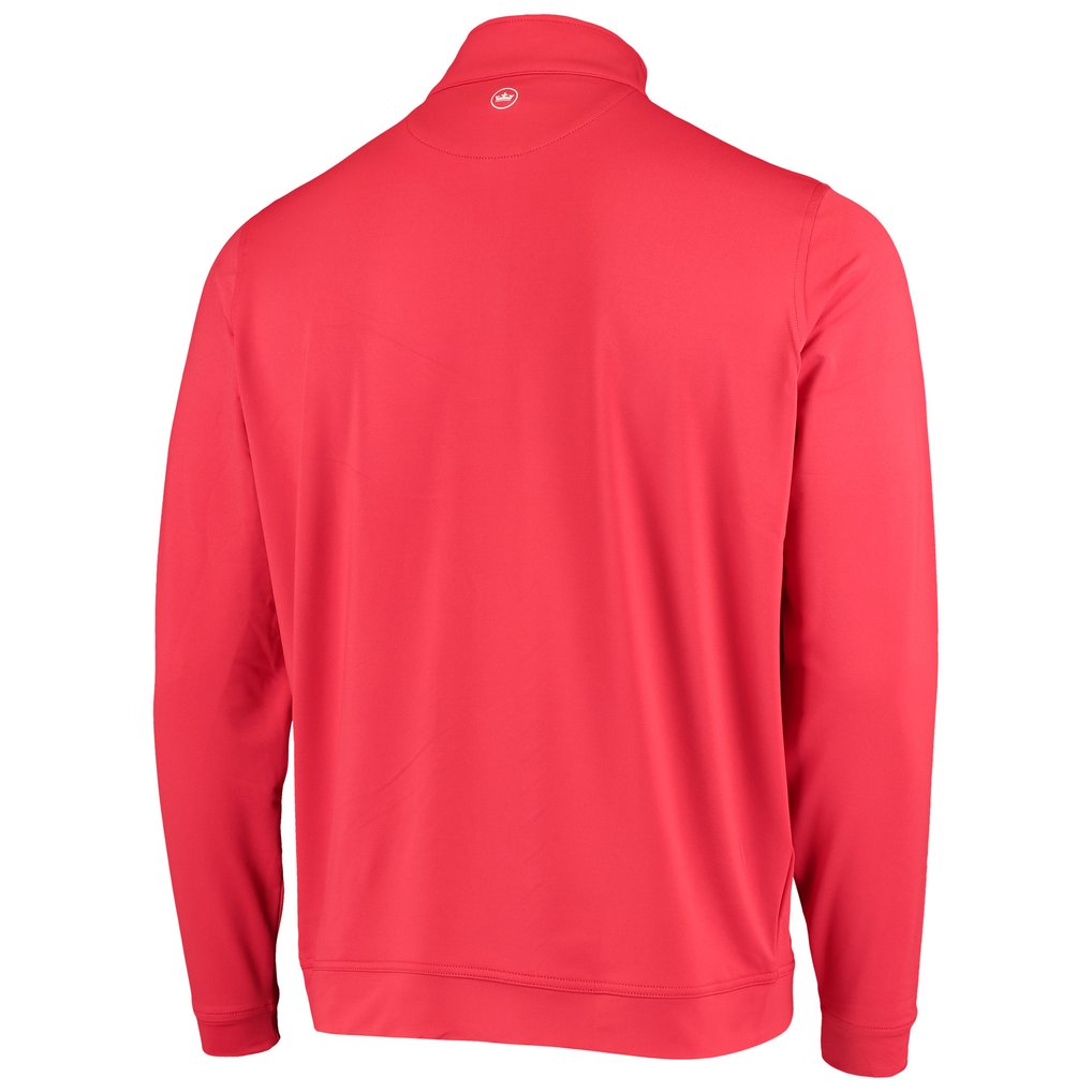 Georgia Bulldogs Peter Millar Perth Solid Stretch Logo Quarter-Zip Pullover - Red