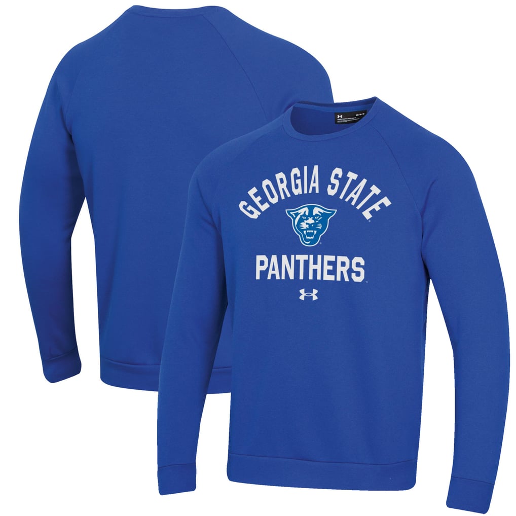 Georgia State Panthers Under Armour All Day Fleece Pullover Sweatshirt - Royal