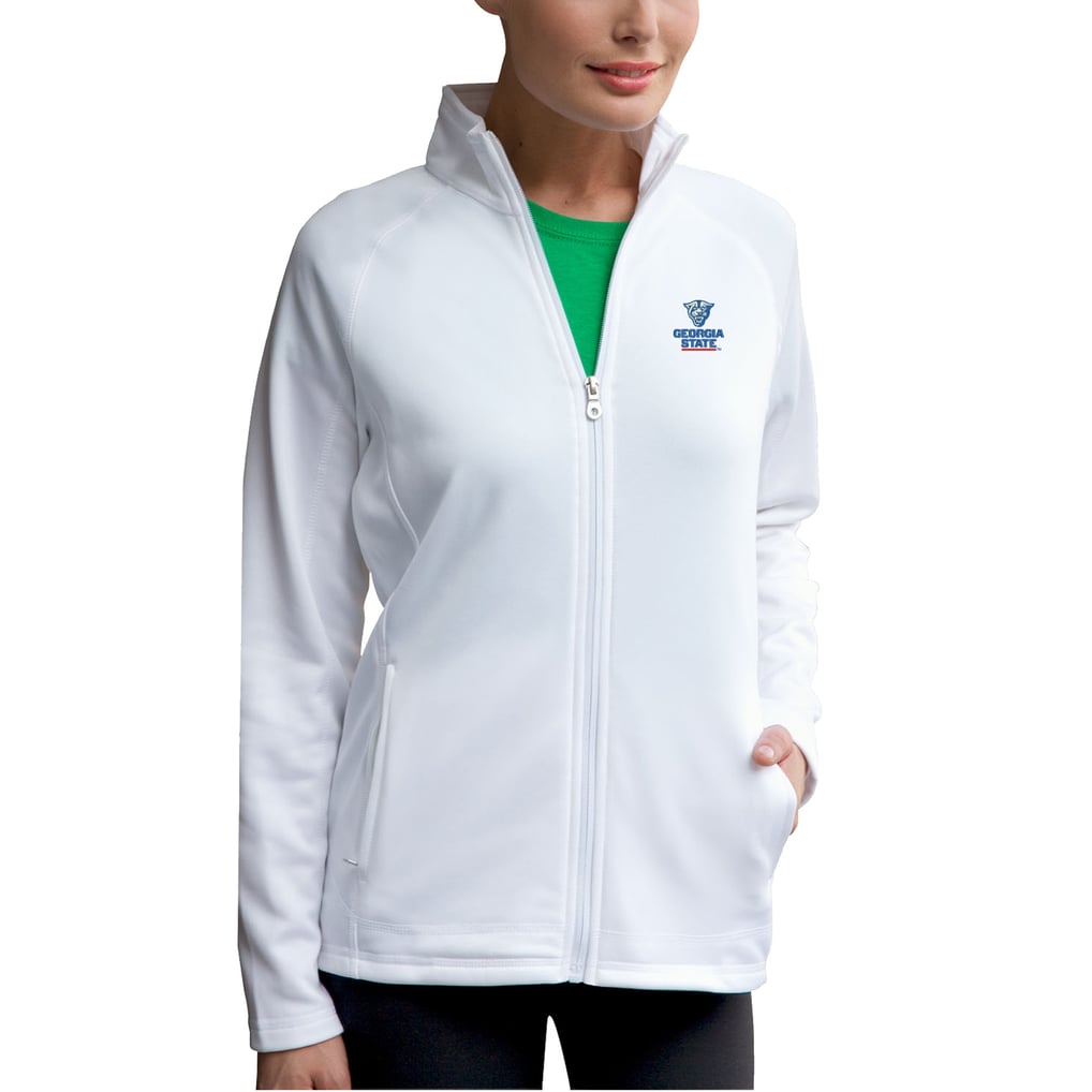 Georgia State Panthers Women's Brushed Back Micro-Fleece Full-Zip Jacket - White