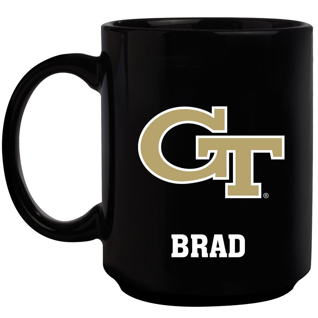 Georgia Tech Yellow Jackets 15oz. Personalized Mug - Black