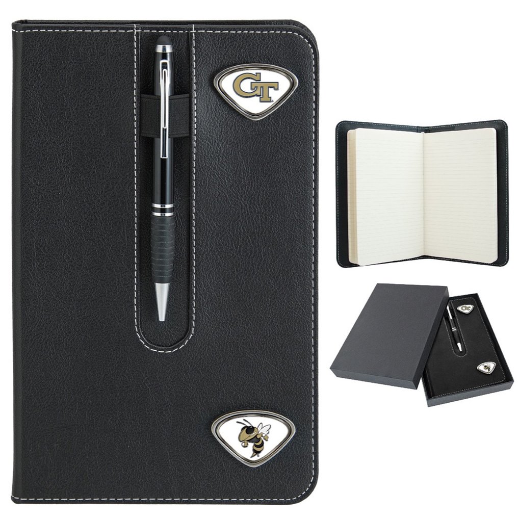 Georgia Tech Yellow Jackets Business Notebook - Black
