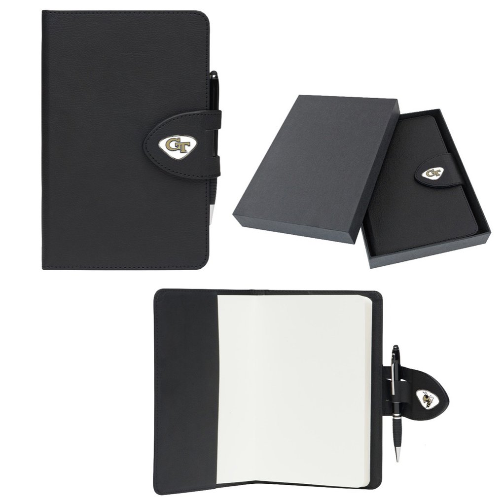 Georgia Tech Yellow Jackets Business Notebook - Black