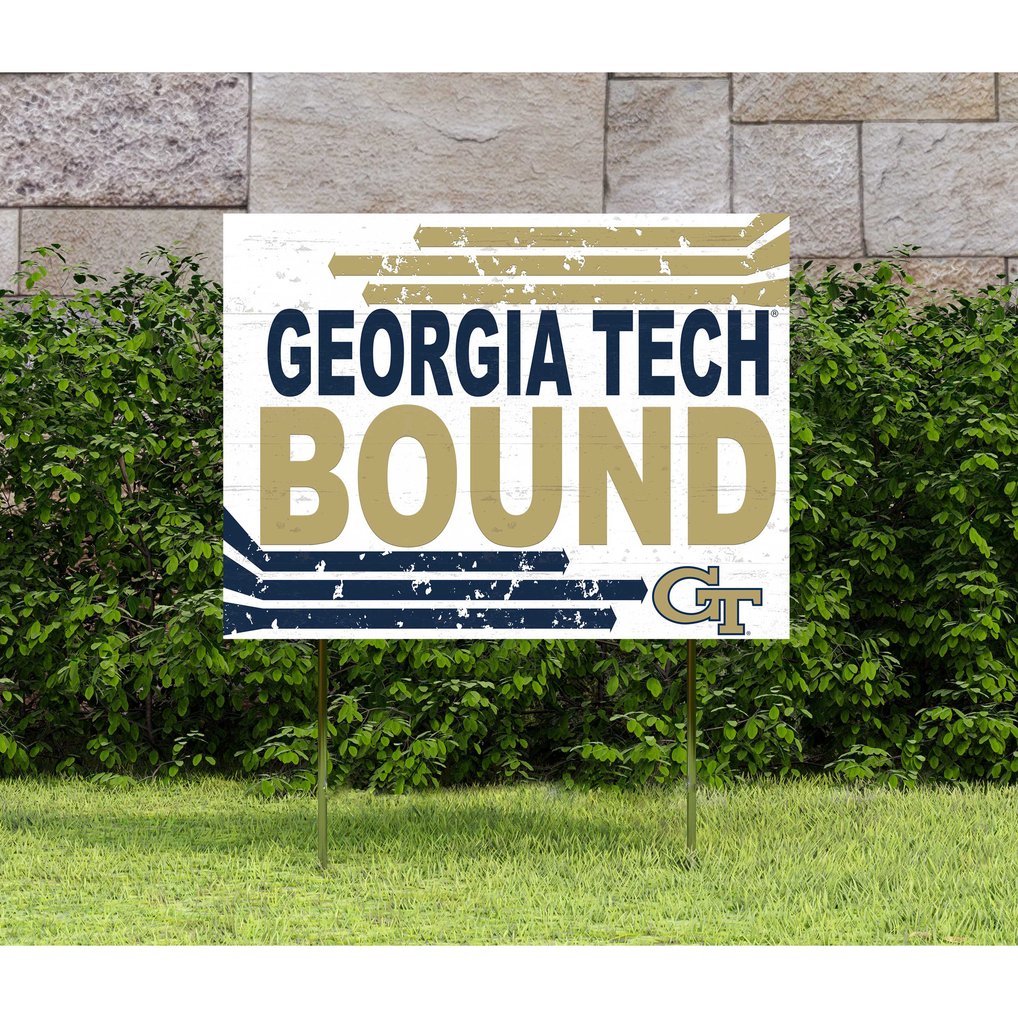 GA Tech Yellow Jackets 18'' x 24'' Bound Yard Sign
