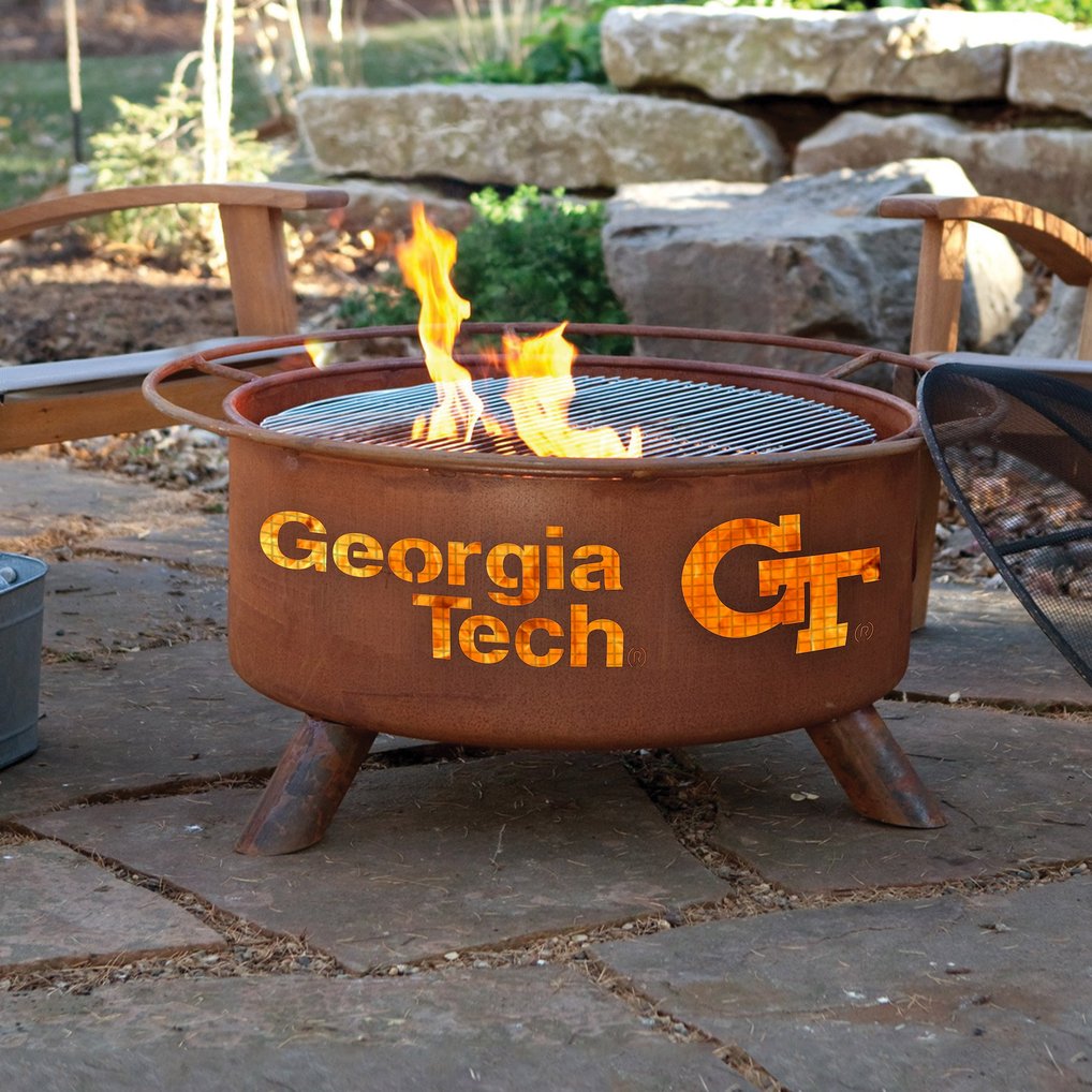 GA Tech Yellow Jackets Fire Pit