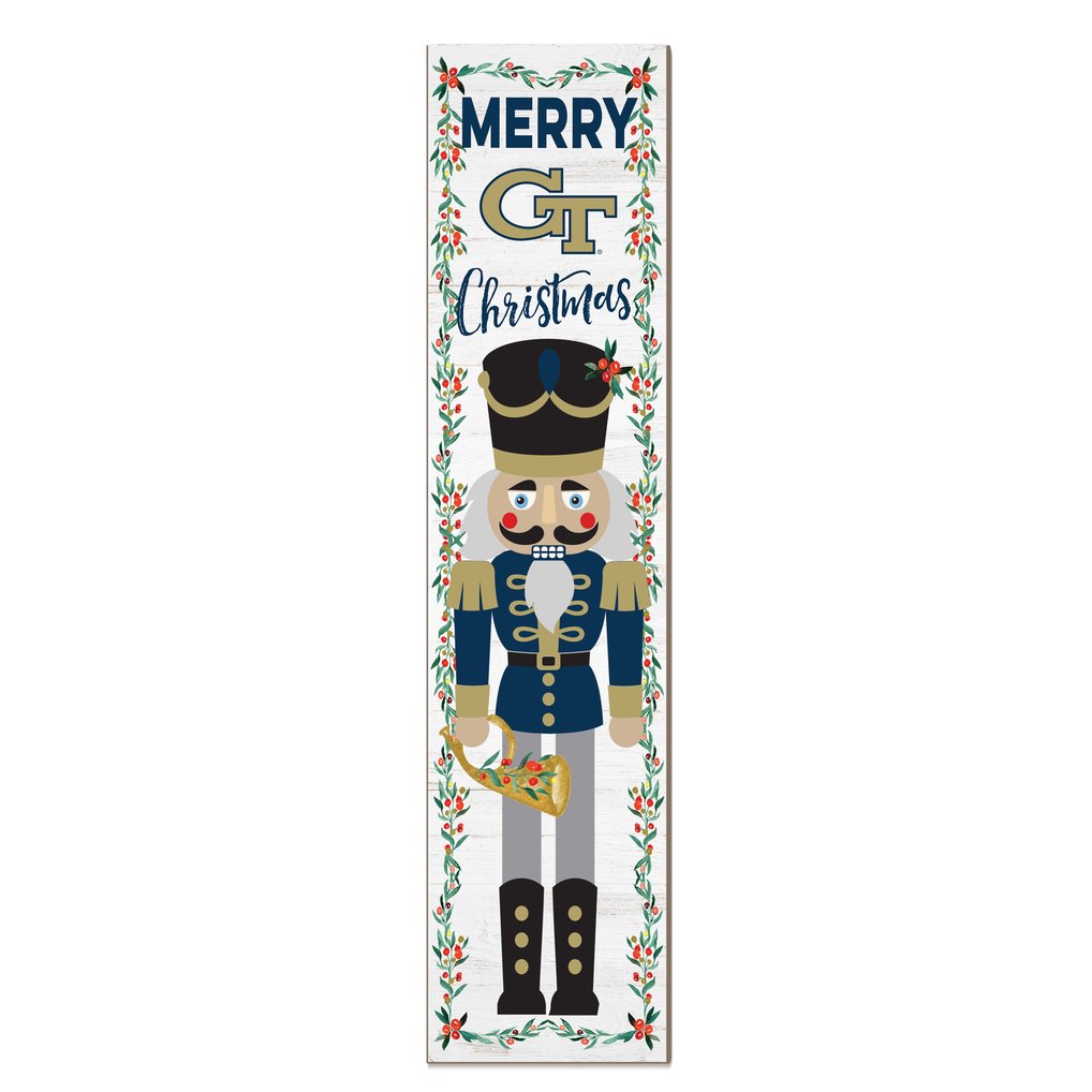 Georgia Tech Yellow Jackets 11" x 46" Nutcracker Holiday Leaner Sign