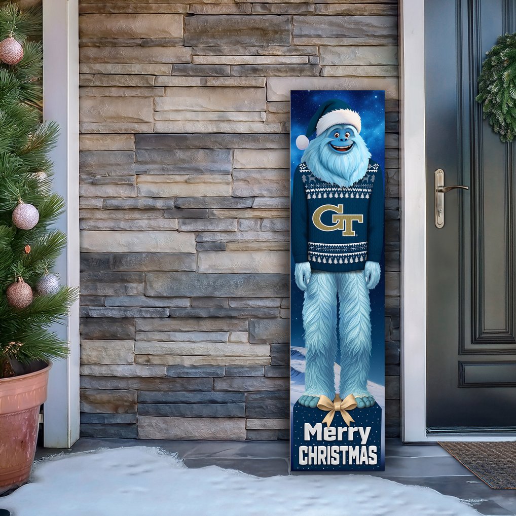 Georgia Tech Yellow Jackets 48" Yeti Christmas Leaner
