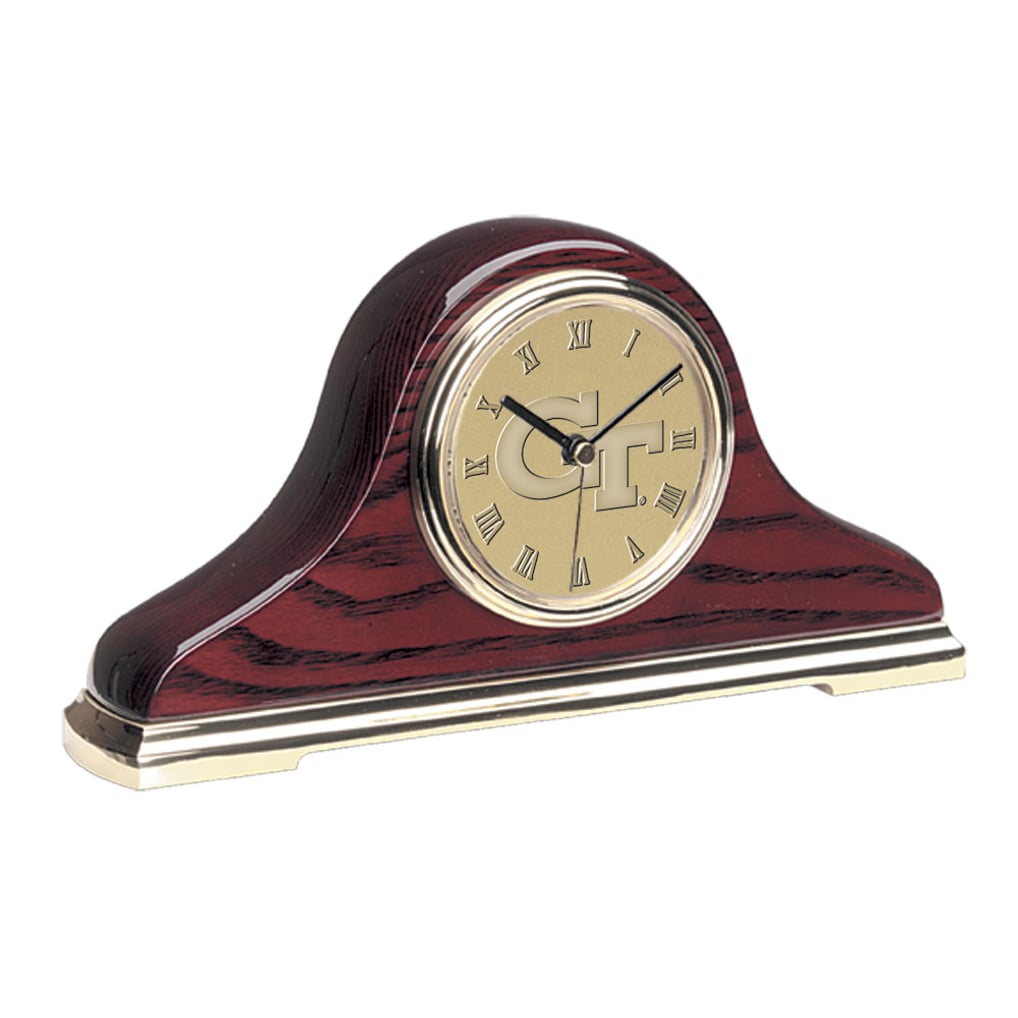 Georgia Tech Yellow Jackets Napoleon Clock - Gold