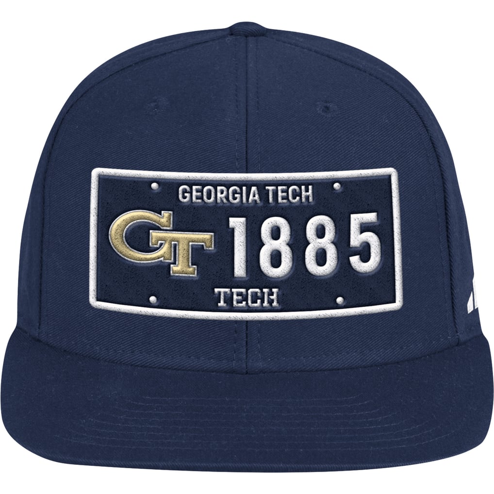 Georgia Tech Yellow Jackets adidas Established Snapback Hat - Navy