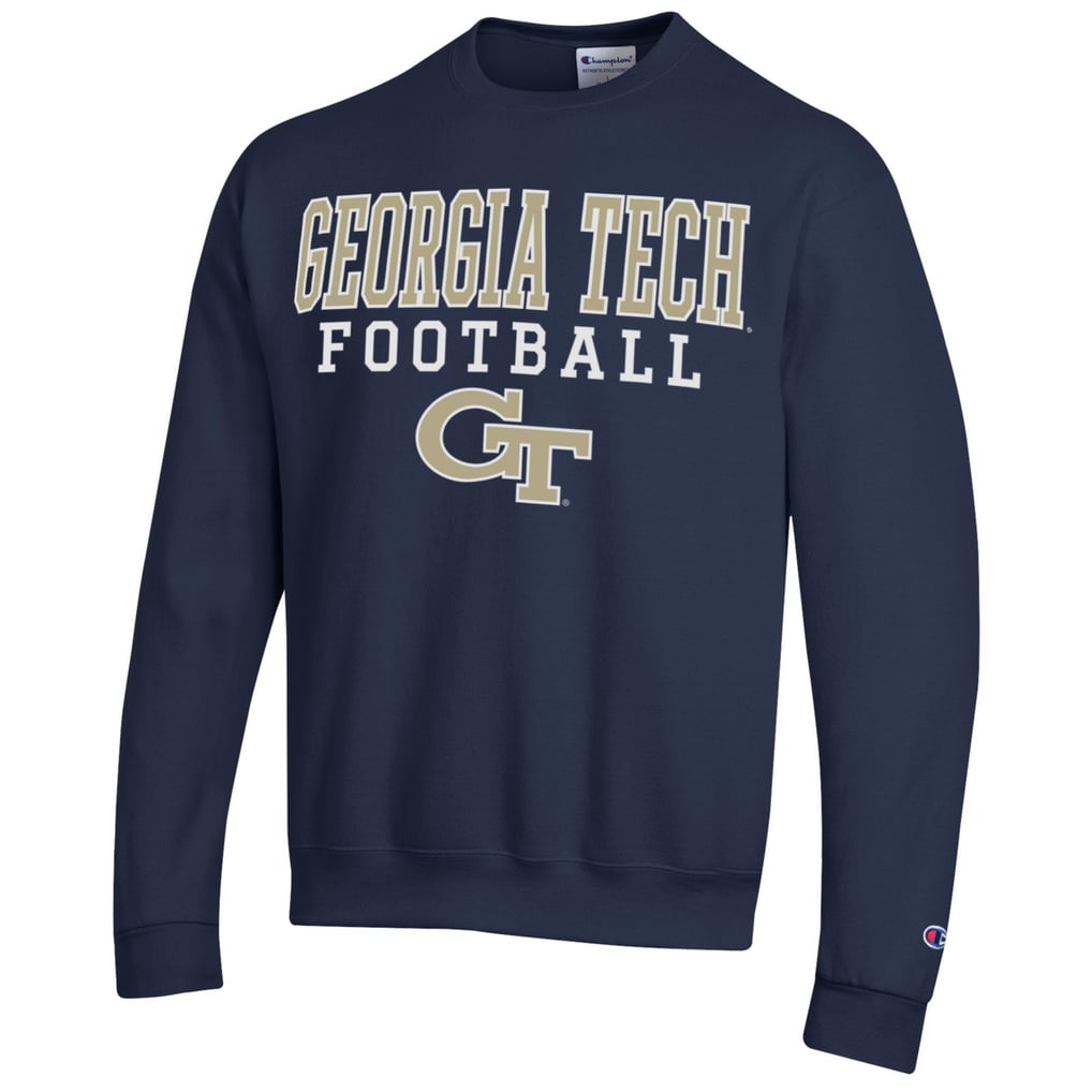  Georgia Tech Yellow Jackets Champion Football Powerblend Pullover Sweatshirt - Navy