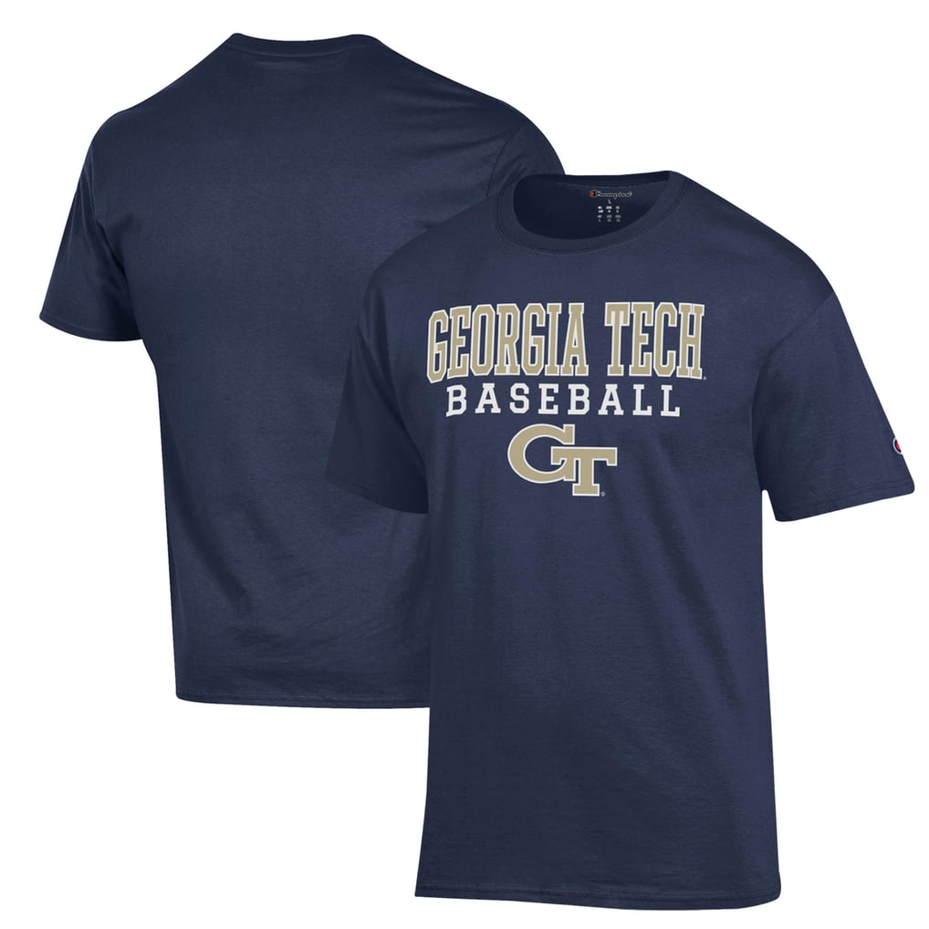  Georgia Tech Yellow Jackets Champion Stack Baseball T-Shirt - Navy