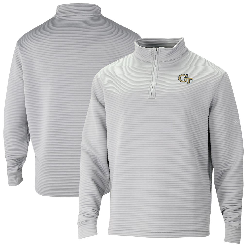 Georgia Tech Yellow Jackets Columbia Omni-Wick Pack It Up Quarter-Zip Pullover - Gray