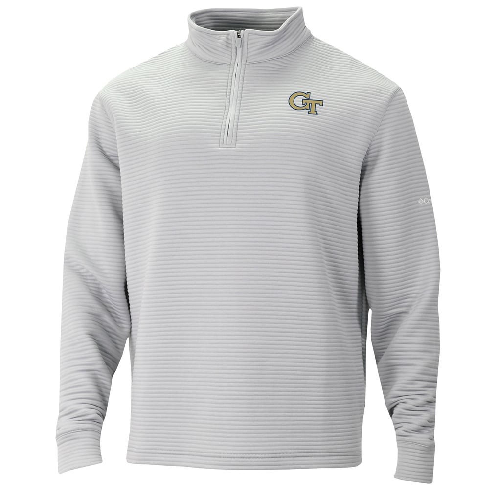 Georgia Tech Yellow Jackets Columbia Omni-Wick Pack It Up Quarter-Zip Pullover - Gray