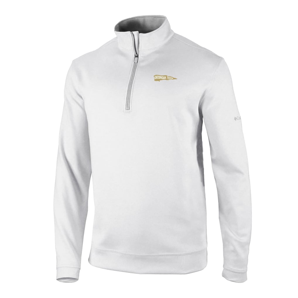 Georgia Tech Yellow Jackets Columbia Vault Logo Wickhams Hills Quarter-Zip Pullover - White
