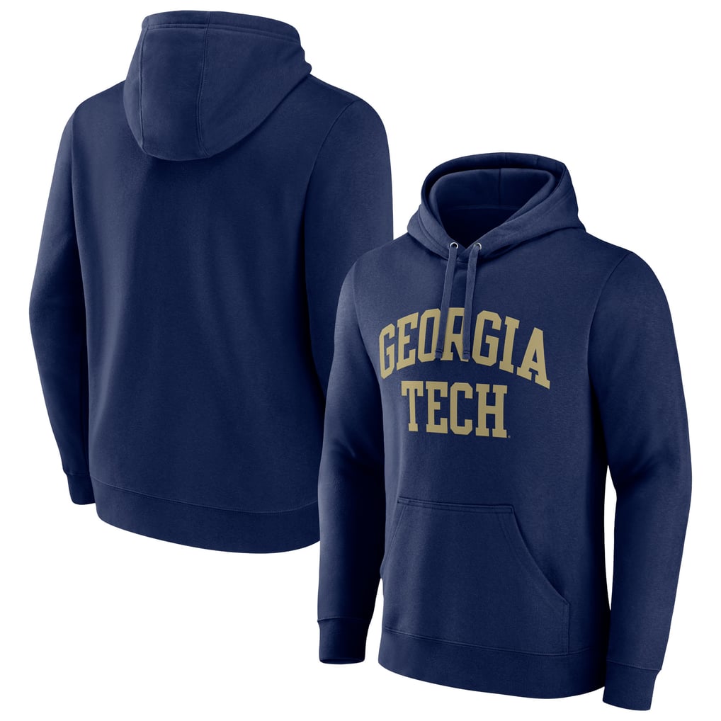 Georgia Tech Yellow Jackets Basic Arch Team Pullover Hoodie - Navy
