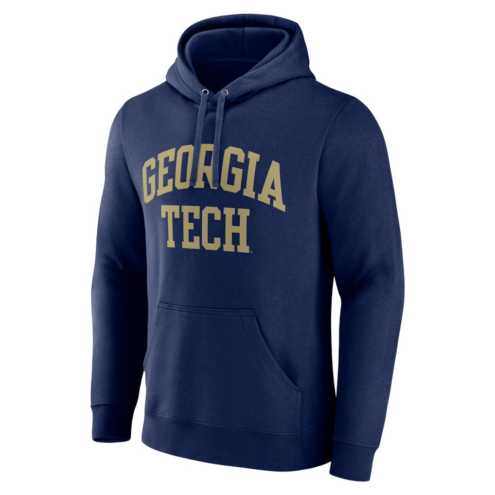 Georgia Tech Yellow Jackets Basic Arch Team Pullover Hoodie - Navy