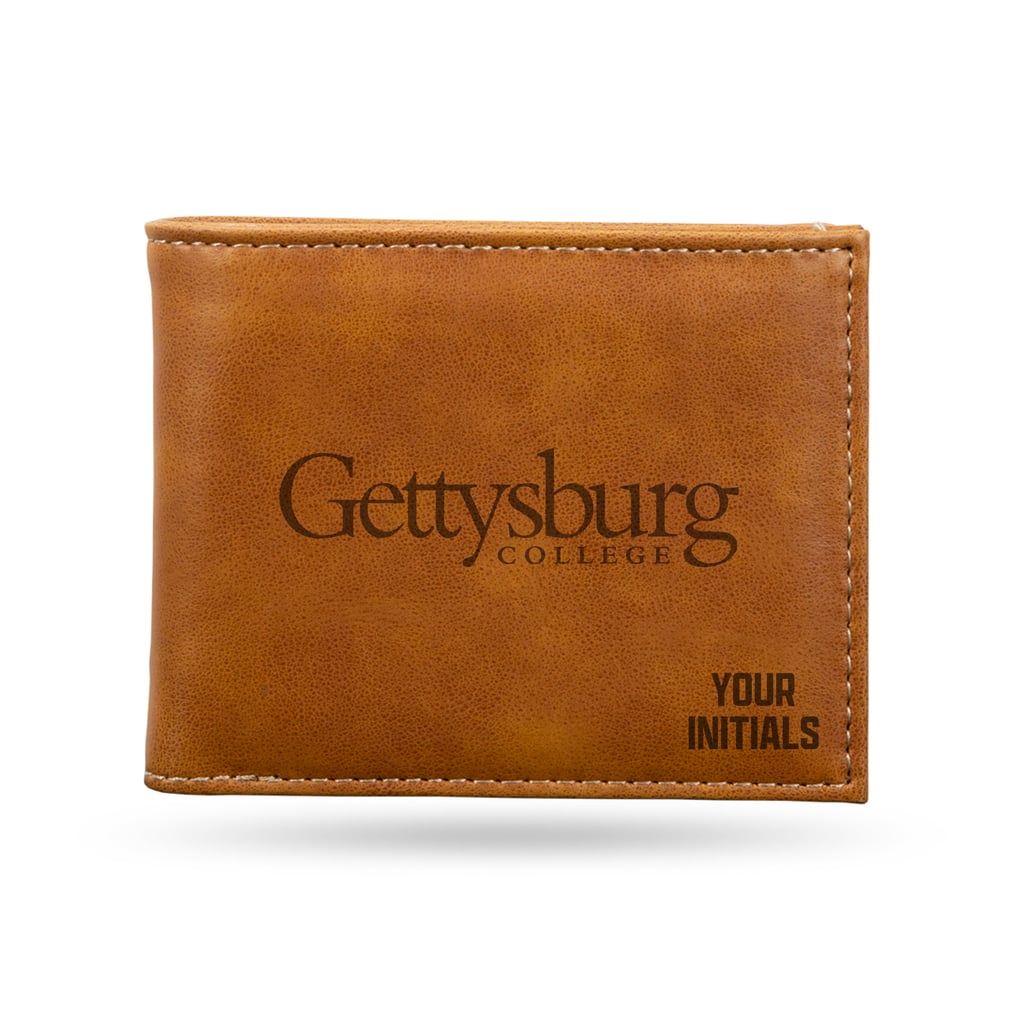 Gettysburg Bullets Personalized Billfold Wallet - Brown